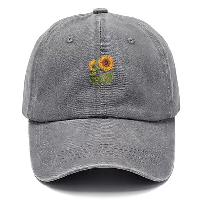 Trendy Sunflower Embroidery Baseball Cap