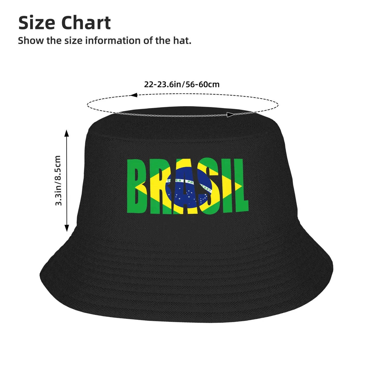 Brazil Flag Brasil Souvenirs Brazilian Fans Bucket Hat