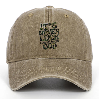 Camouflage Letter Outdoor Baseball Cap