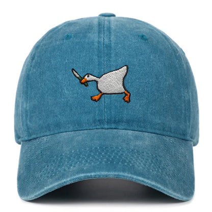 Goose Embroidered Urban Style Duckbill Baseball Cap
