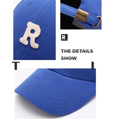 60-65cm 65-70cm Big Head Baseball Cap For Men Cotton Outdoor Sport Snap Back Cap Dad Hats R Letter Large Size Deepen Trucker Cap