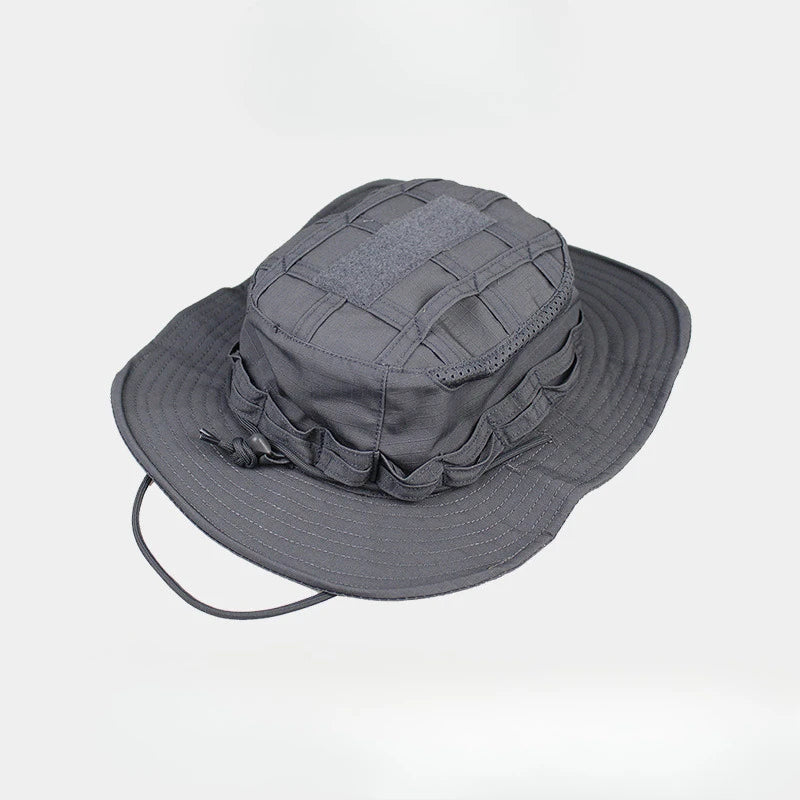 Tactical Square Pocket Outdoor Fishing Bucket Hat