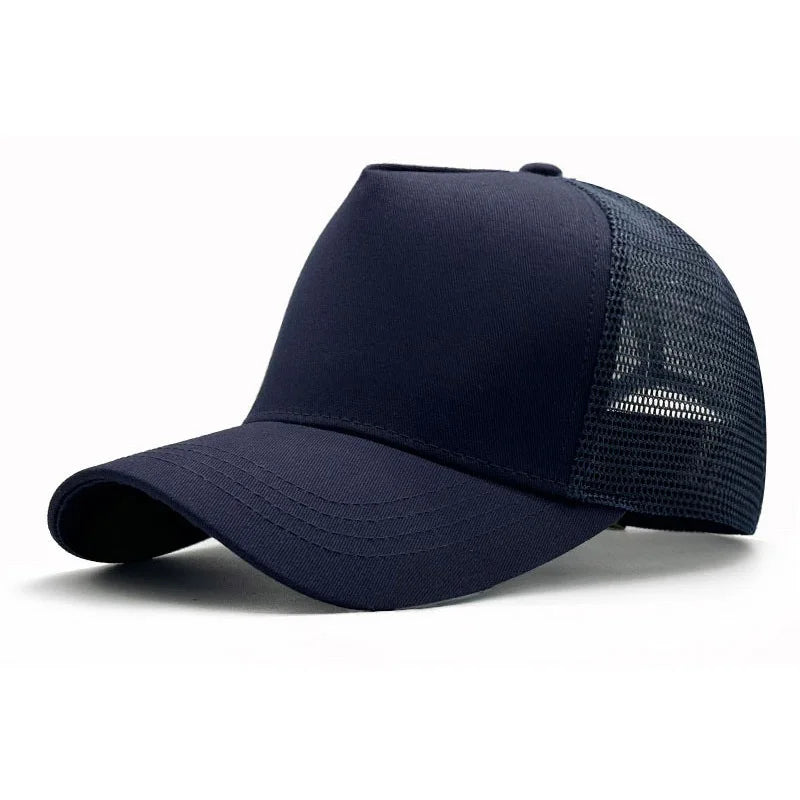Big Head Man Baseball Caps Summer Mesh Plus