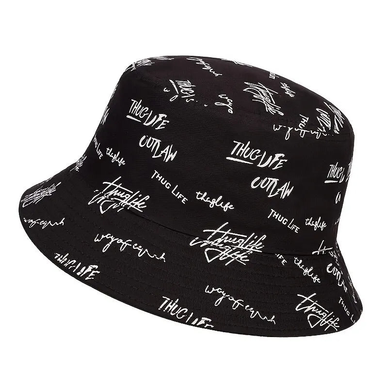 Letter Embroidery Casual Fisherman Bucket Hat
