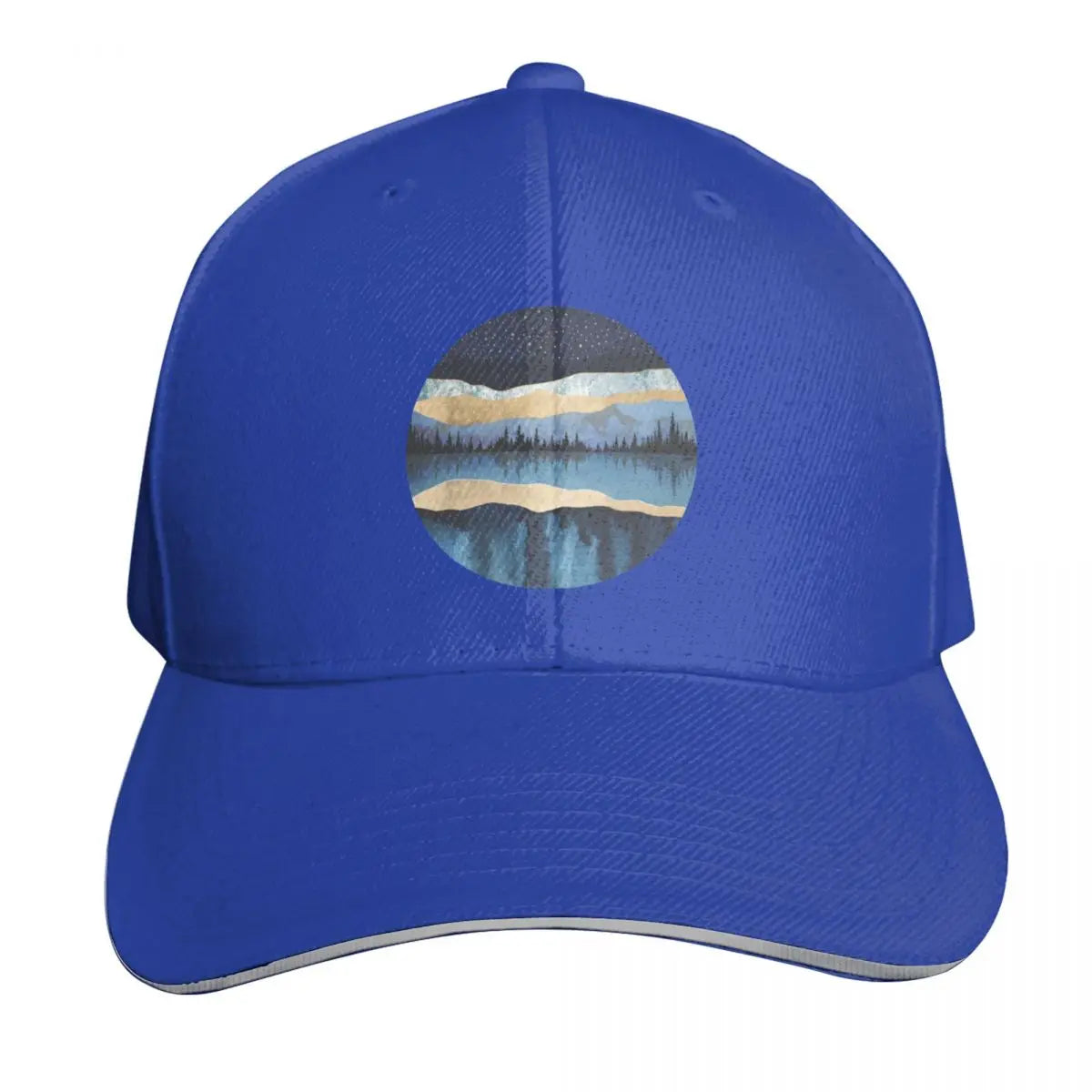 Midnight Lake Scenic Outdoor Baseball Cap