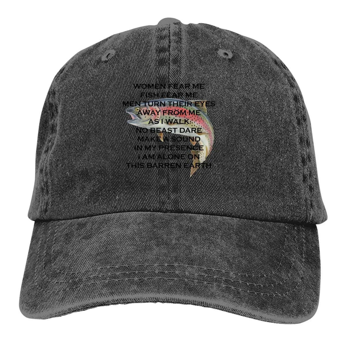 Fish Fear Me Funny Baseball Cap