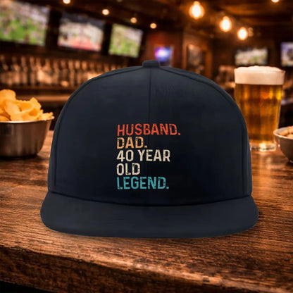 40-Year-Old Legendary Husband Snapback Cap