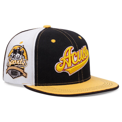 ACUSA Color Block Flat Brim Snapback Cap