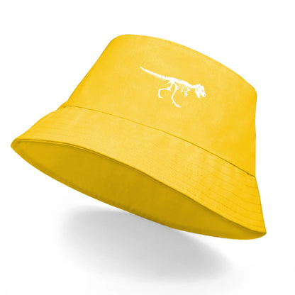 Skeleton Dinosaur Print Bucket Hat