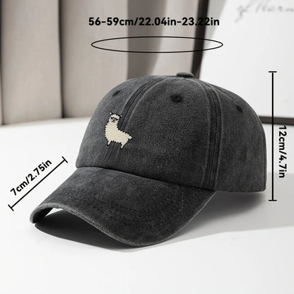 Cute Sheep Pattern Baseball Hat For Men And Women