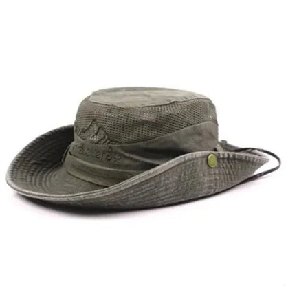 Breathable Mesh Wide Brim UV Protection Bucket Hat