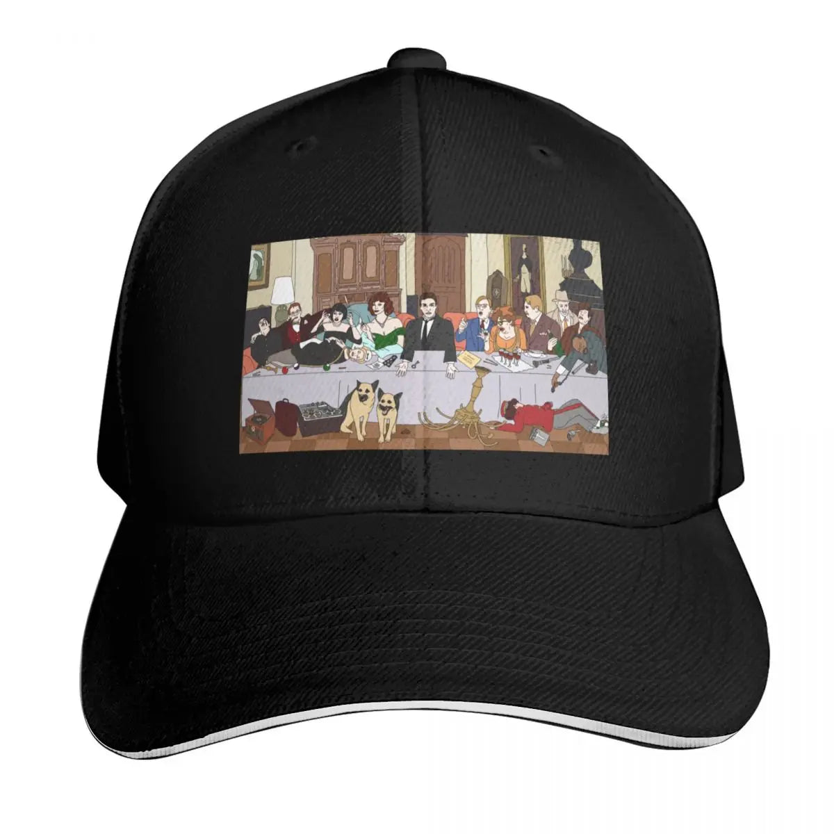 The Last Supper At Boddy Mansion Baseball Cap