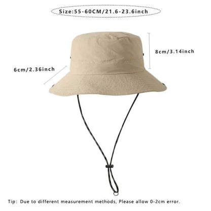 Foldable Waterproof 6cm Brim Outdoor Bucket Hat