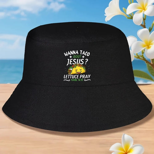 Funny Christian Taco Cinco De Mayo Bucket Hat Men
