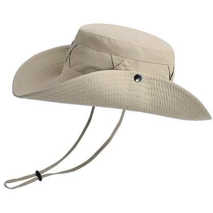Adjustable Breathable Wide Brim Outdoor Bucket Hat