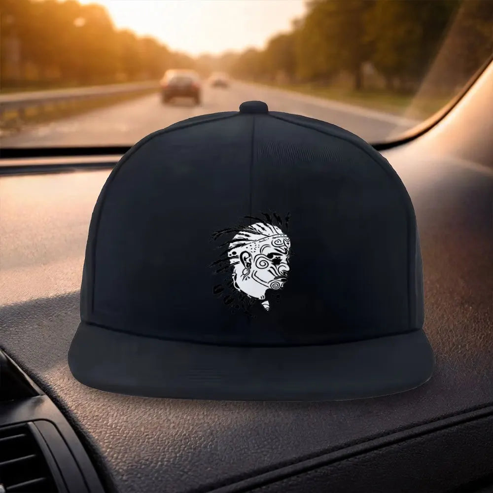 Maori Totem Flat Brim Snapback Cap
