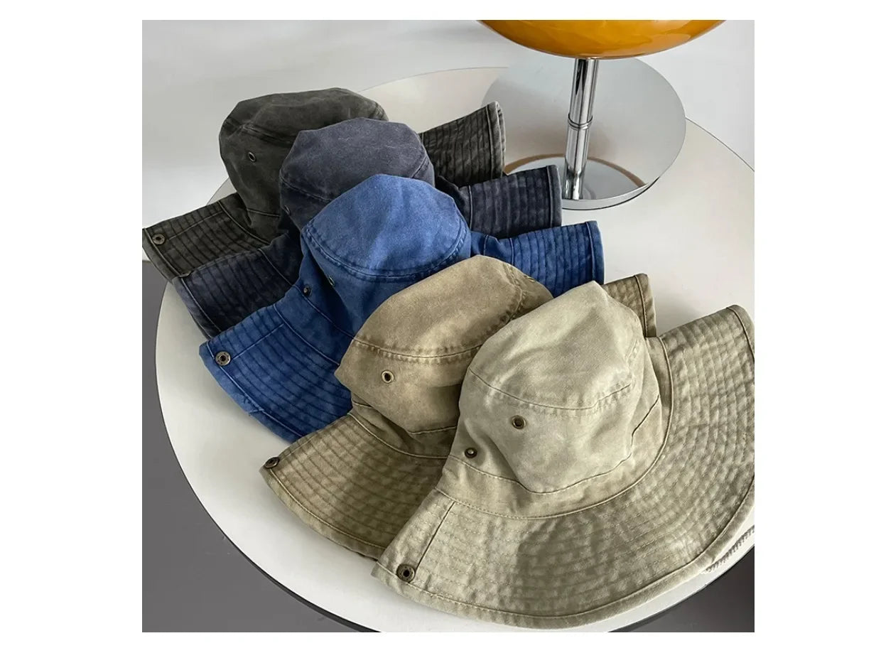 Newest Custom Logo Cotton Outdoor Travel Bucket Hat