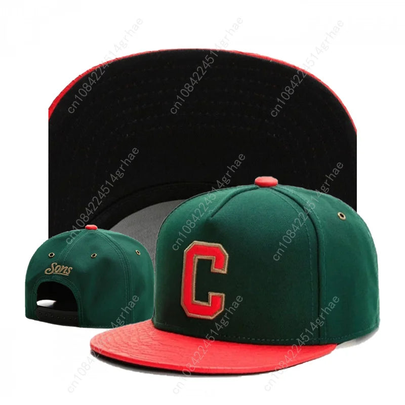 C Letter Embroidered Knight Snapback Cap