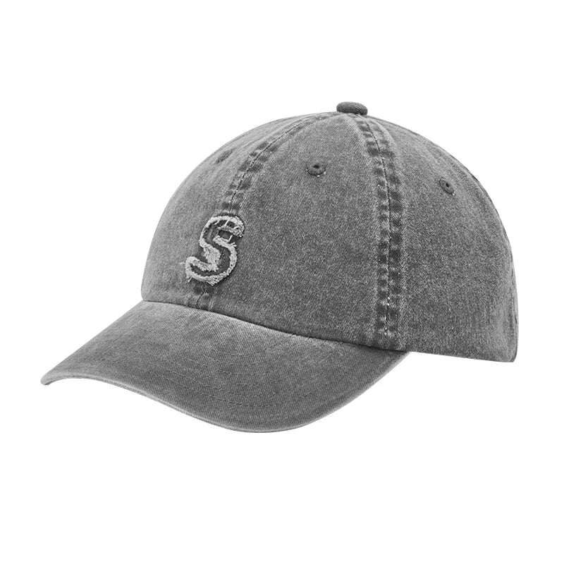Men Washed Denim Baseball Cap Cotton