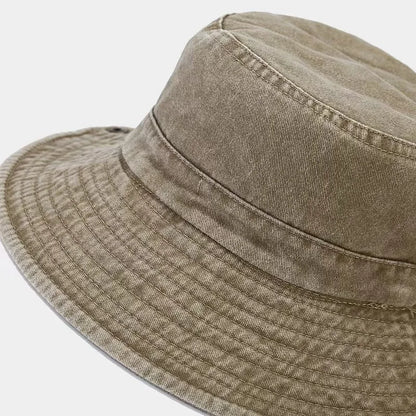 New Men Big Eaved Washed Bucket Hats