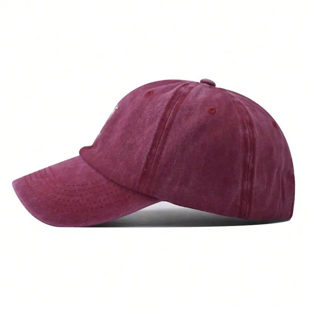 New Fashion Unisex Washed Cotton Cap Coconut Tree