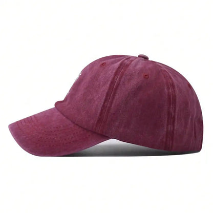 New Fashion Unisex Washed Cotton Cap Coconut Tree