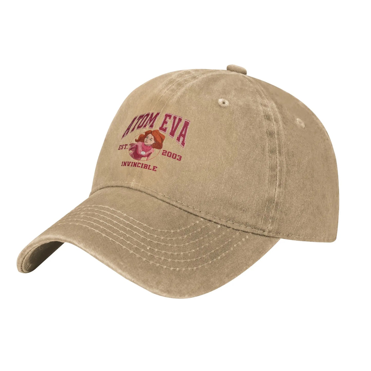 Retro Atom Eve Distressed Baseball Cap
