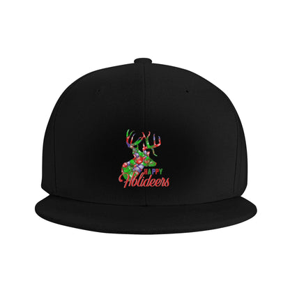 Happy Holiday Deer Hunting Snapback Cap