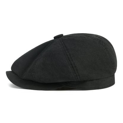 Men's Newsboy Gatsby Hat 100% Cotton Vintage Flat Ivy Driving Cabbie Cap