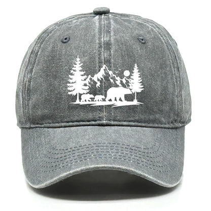 Forest Mountain Vintage Baseball Cap