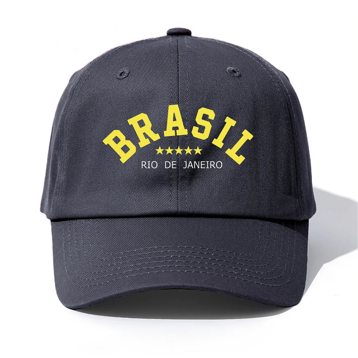 Brasil Retro Print Adjustable Baseball Cap