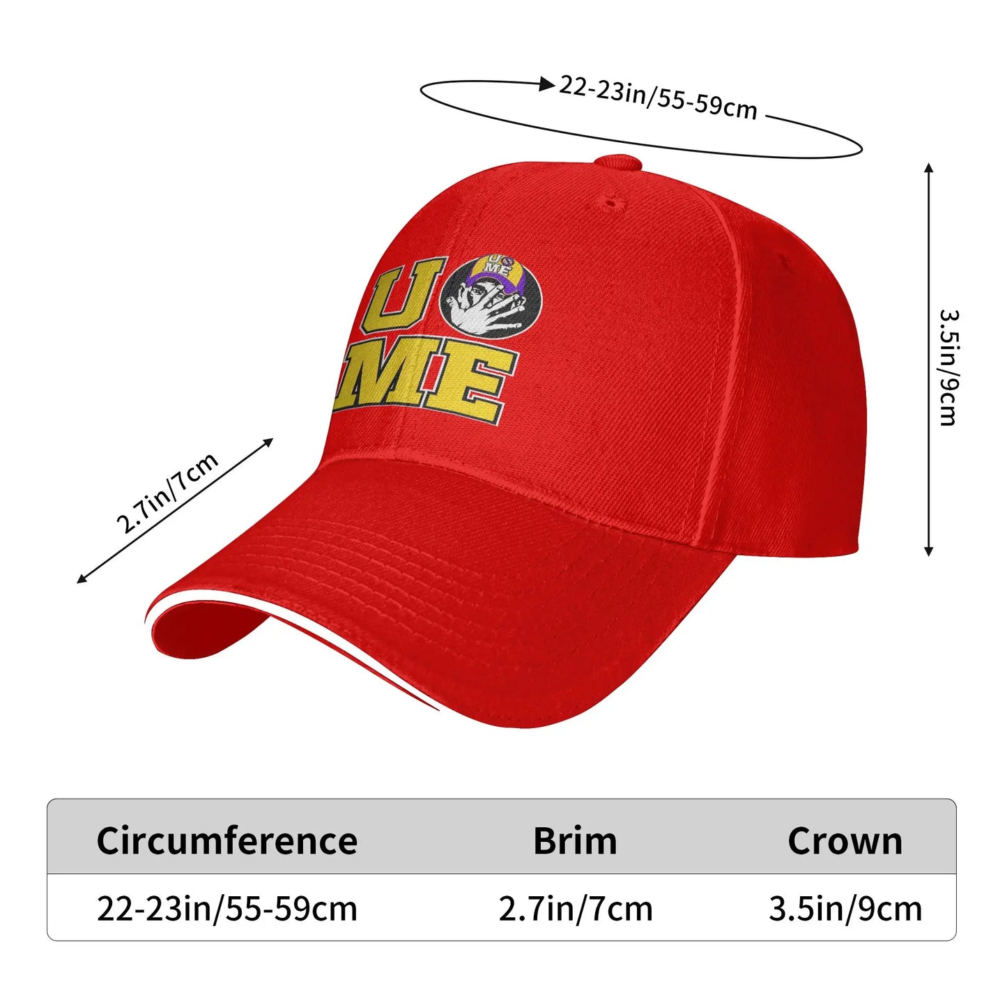 John Cena Actor Wrestler Logo Baseball Cap