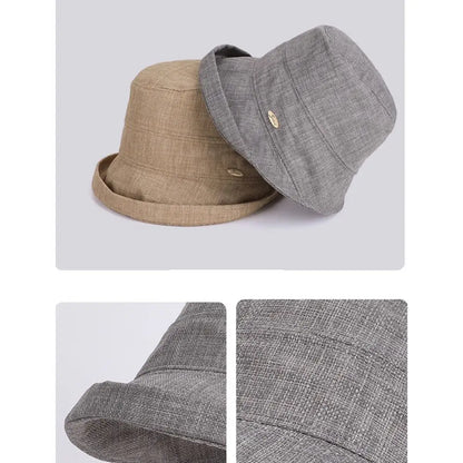 Foldable Wide Brim Breathable Summer Bucket Hat
