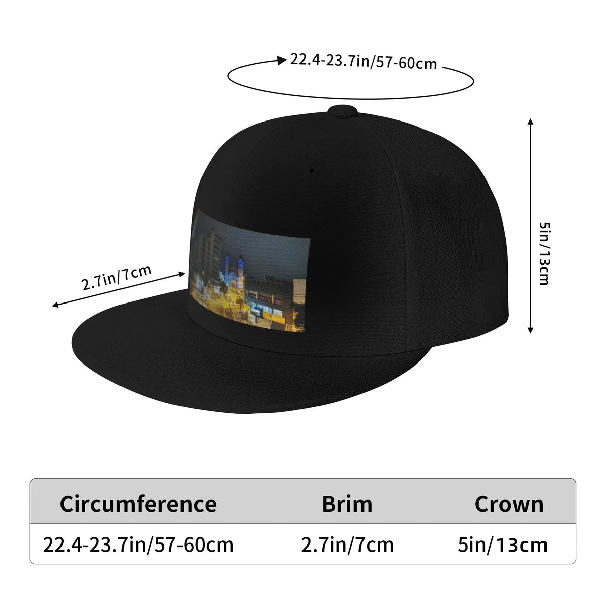 City Nights Sporty Golf Snapback Cap