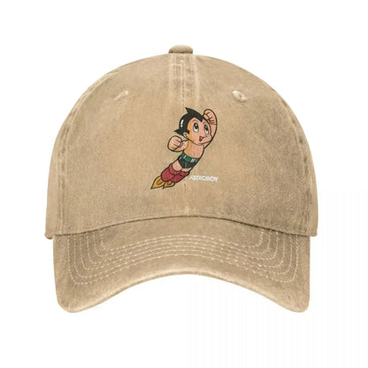 Astroboy Manga Distressed Snapback Baseball Cap
