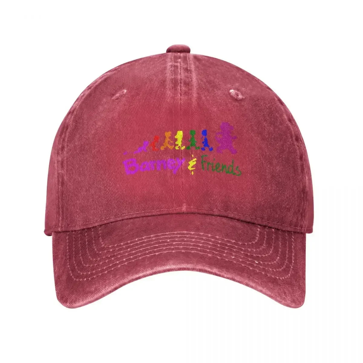 Barney Friends Classic Distressed Washed Baseball Cap