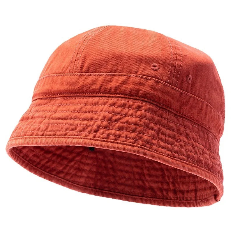 Washed Cotton Short Brim Bucket Hat
