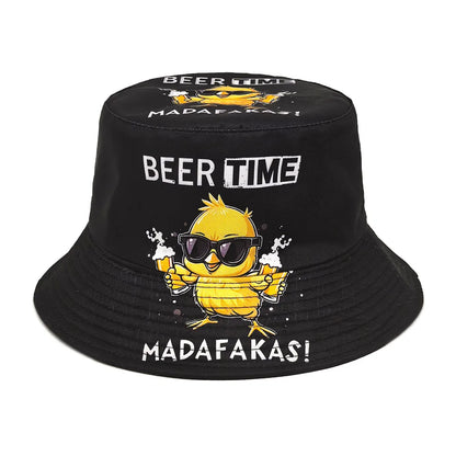 Funny Duck Print Panama Summer Sunscreen Sun Hat