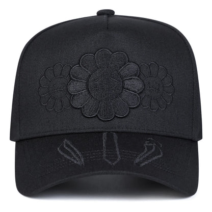 Sunflower Embroidery Adjustable Outdoor Baseball Cap