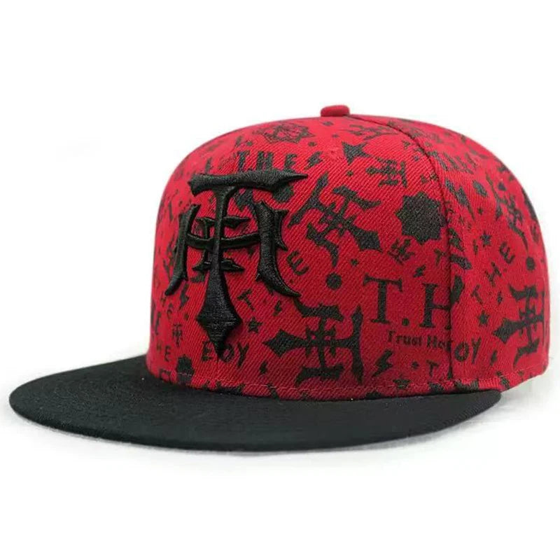 Creative Graffiti Embroidered Snapback Cap