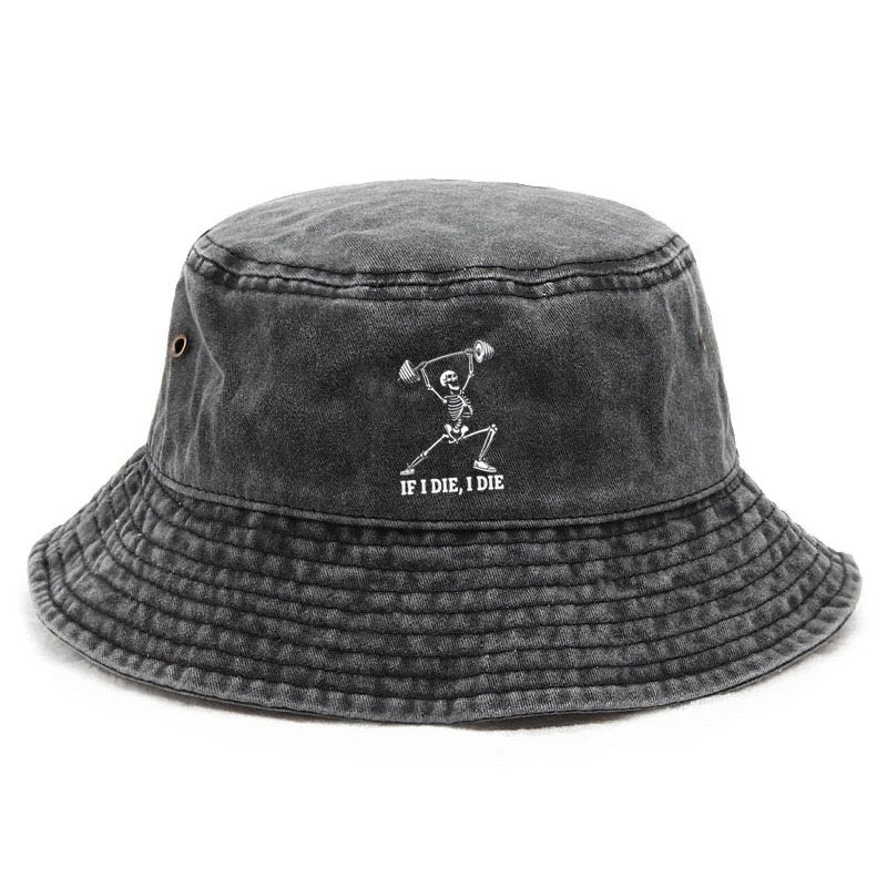 Fitness Cotton Washed Bucket Hat Vintage Fishing Hat