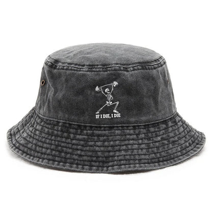 Fitness Cotton Washed Bucket Hat Vintage Fishing Hat
