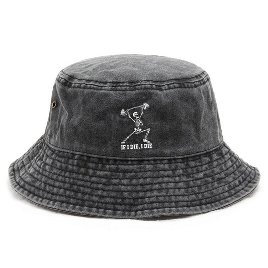 Fitness Cotton Washed Bucket Hat Vintage Fishing Hat