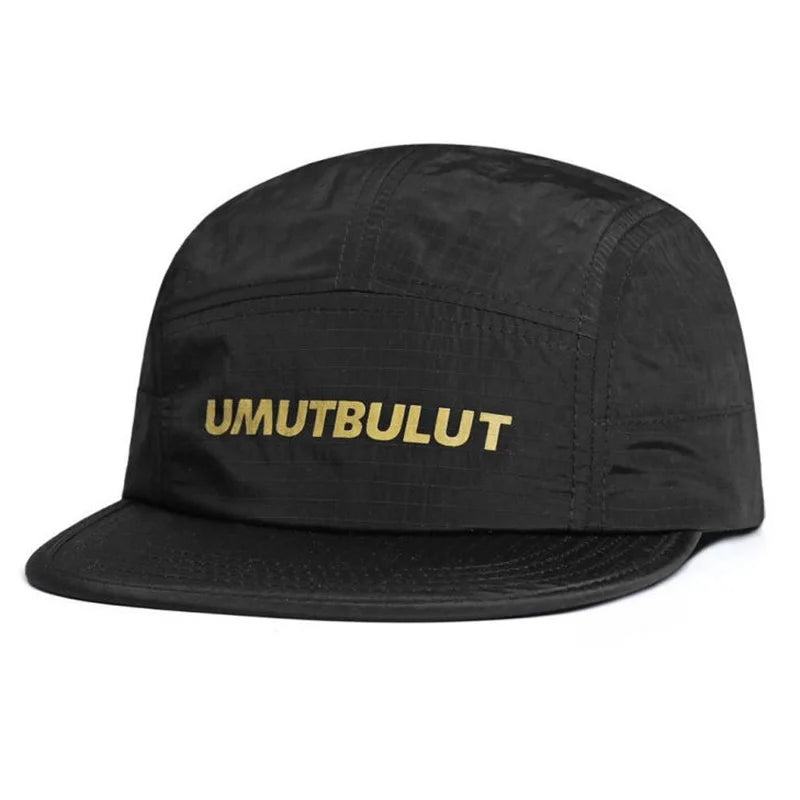 Unisex Solid Color Quick-Dry Flat Brim Snapback Cap