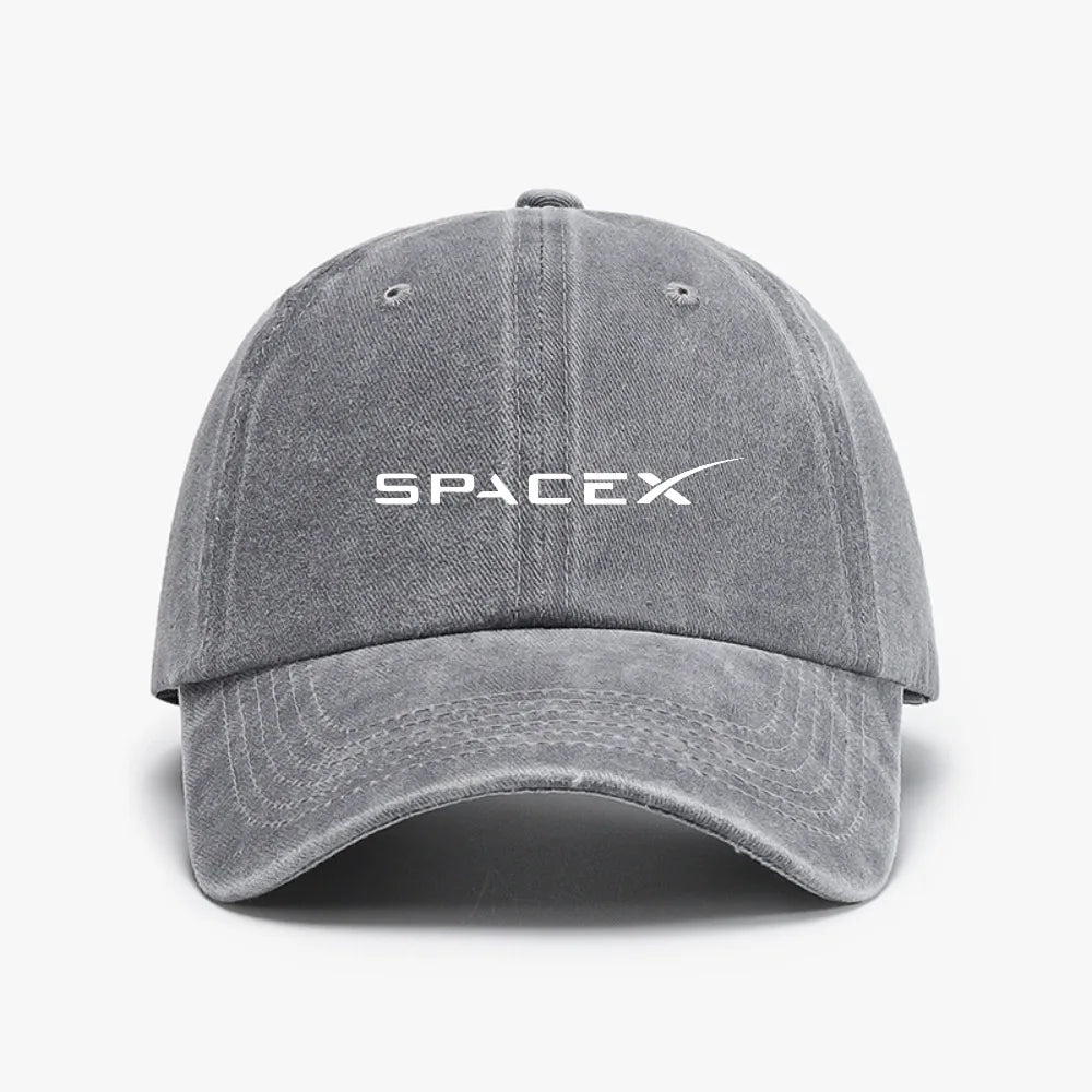 SpaceX Distressed Washed Baseball Cap