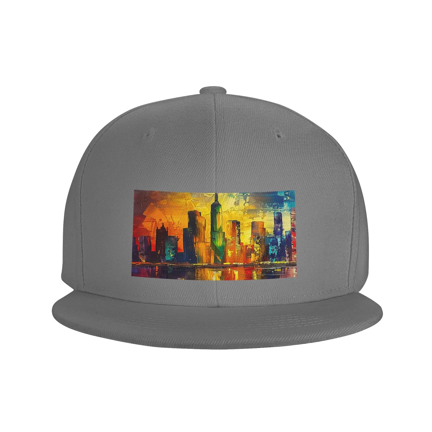 Fashion Sunset Lake Cityscape Art Snapback Cap