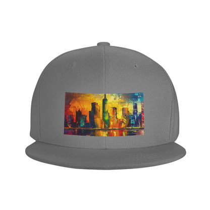 Fashion Sunset Lake Cityscape Art Snapback Cap
