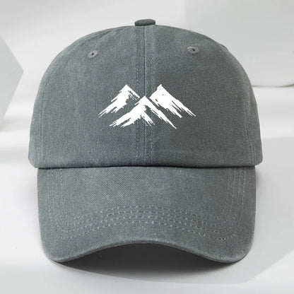 Interesting Baseball Cap Mountain Print Outdoor Men's
