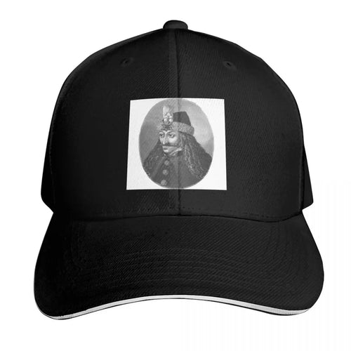 Vlad The Impaler Black And White Portrait Baseball Cap