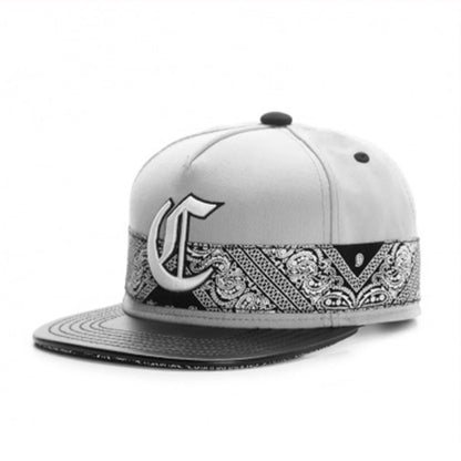 ADVISORY Alphabet Label Flat Brim Unisex Snapback Cap